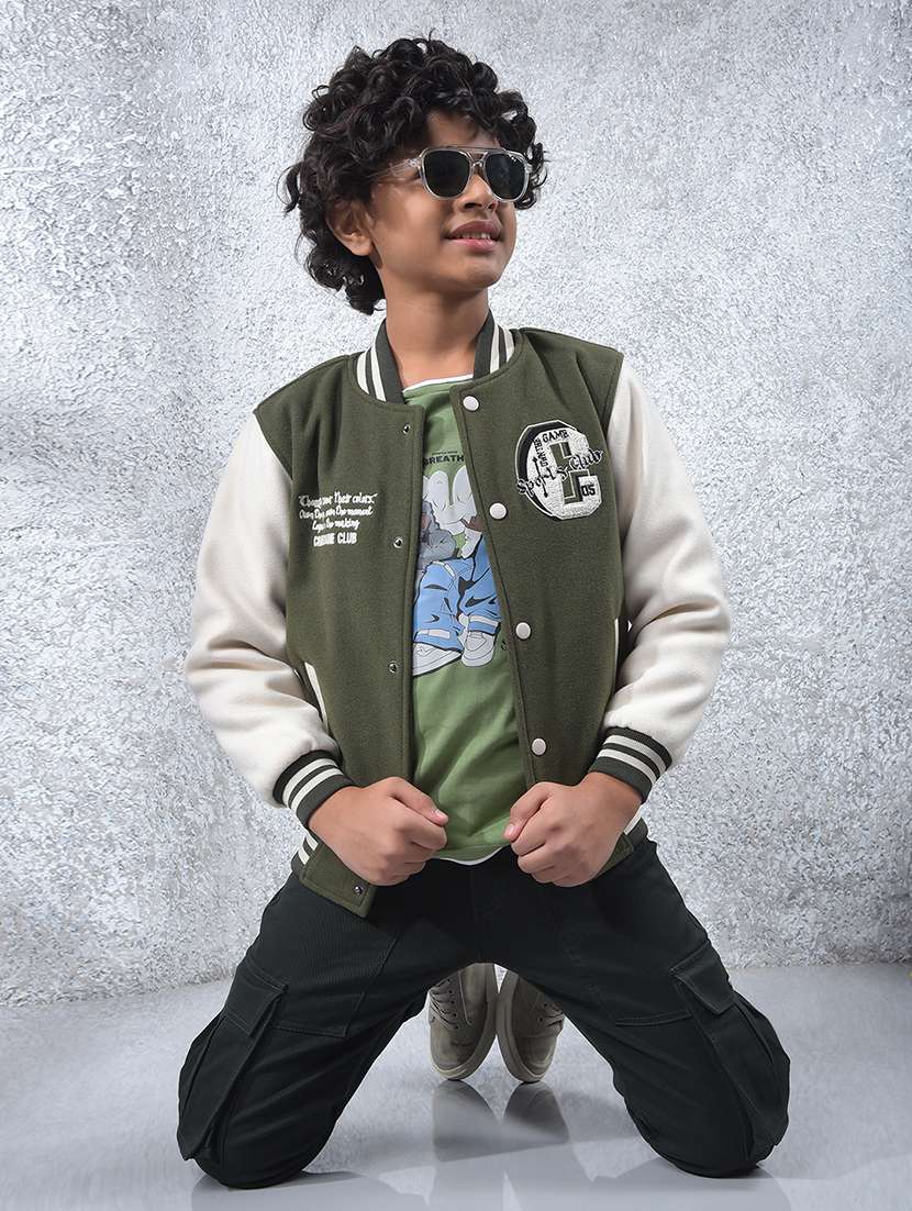 boys long sleeve varsity jacket - 22102149 -  Standard Image - 4