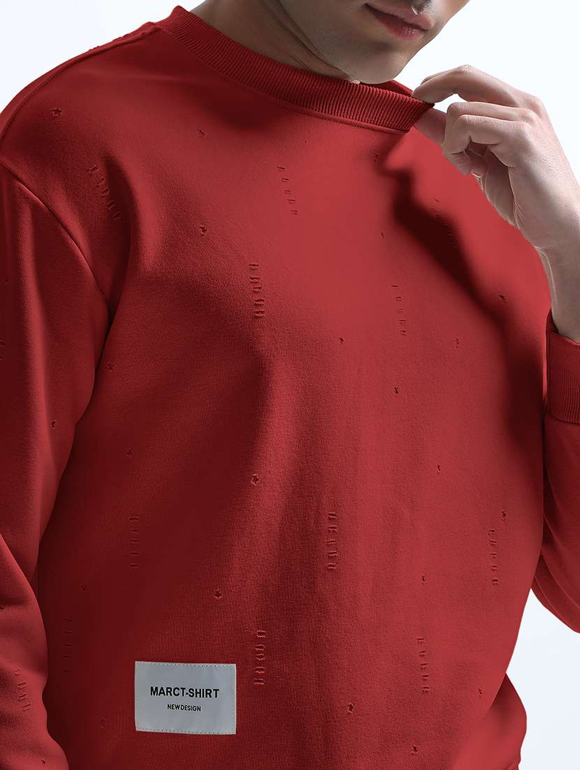 men solid long sleeve regular fit sweatshirt - 22102166 -  Standard Image - 4