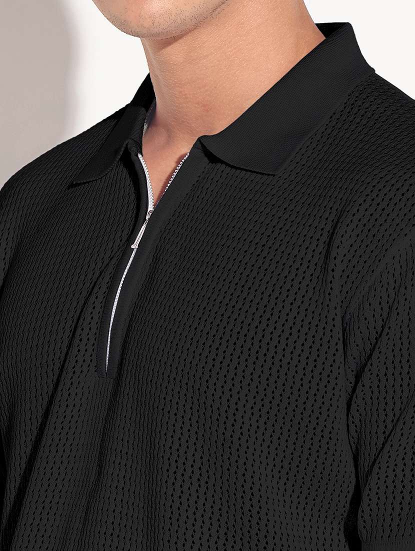 men self design short sleeve regular fit polo t-shirt - 22102186 -  Standard Image - 4