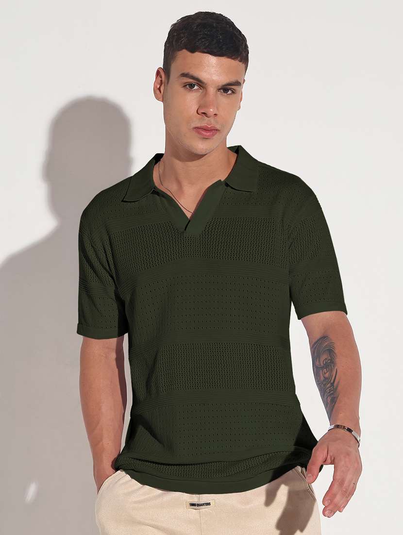 men self design short sleeve regular fit polo t-shirt - 22102188 -  Standard Image - 1