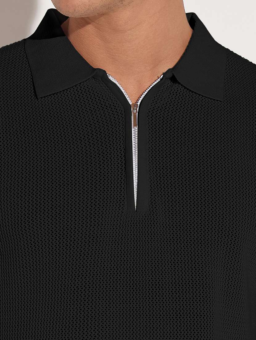 men self design short sleeve regular fit polo t-shirt - 22102190 - Standard Image - 4