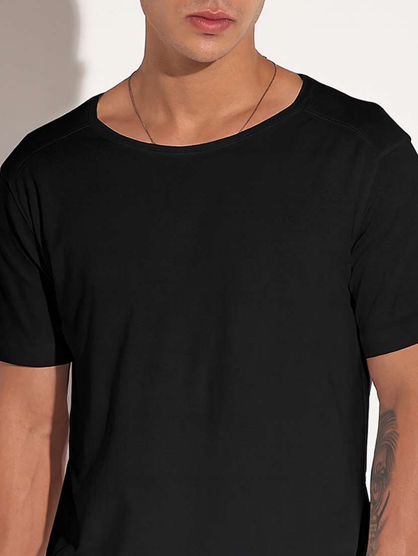 men solid short sleeve regular fit t-shirt - 22102191 -  Standard Image - 4