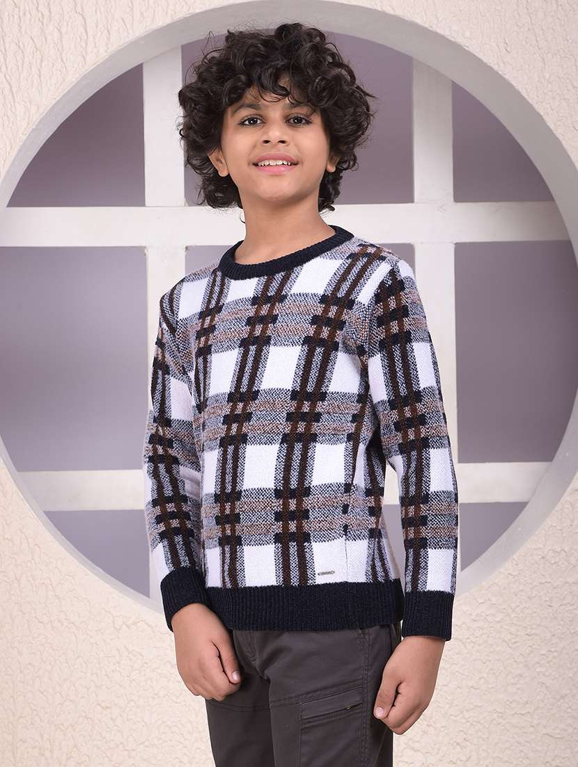 boys self designed long sleeve sweater - 22102226 -  Standard Image - 1