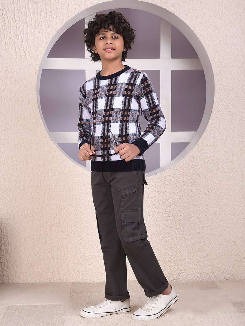 boys self designed long sleeve sweater - 22102226 -  Standard Image - 6