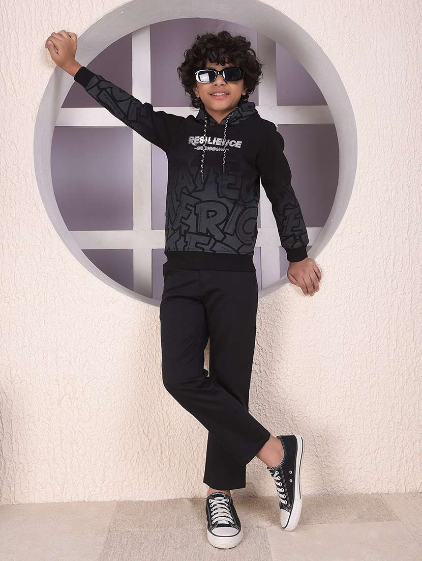 boys printed long sleeve hooded sweatshirt - 22102263 -  Standard Image - 4