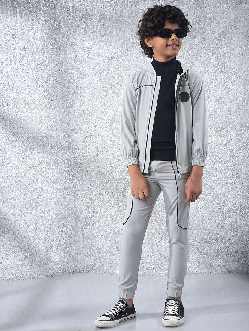 boys solid long sleeve hooded sweatshirt - 22102282 -  Standard Image - 6