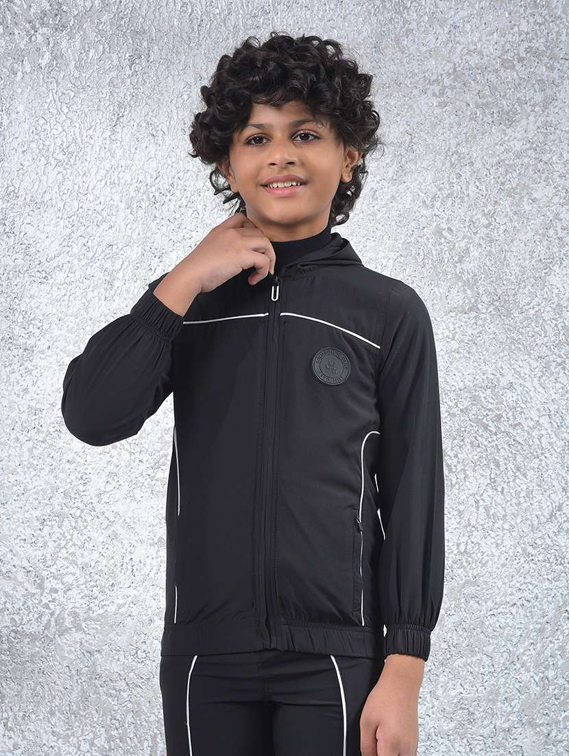 black polyester plain sweatshirt - 22102283 -  Standard Image - 1