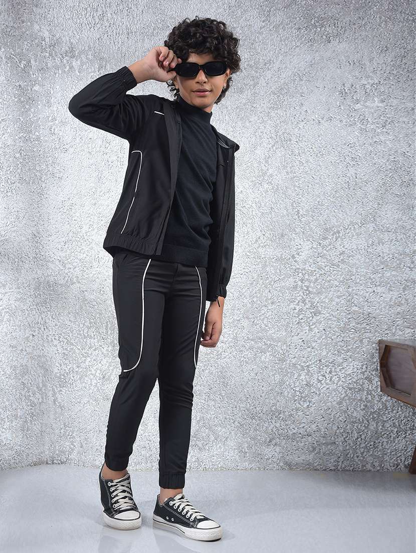 black polyester plain sweatshirt - 22102283 -  Standard Image - 6