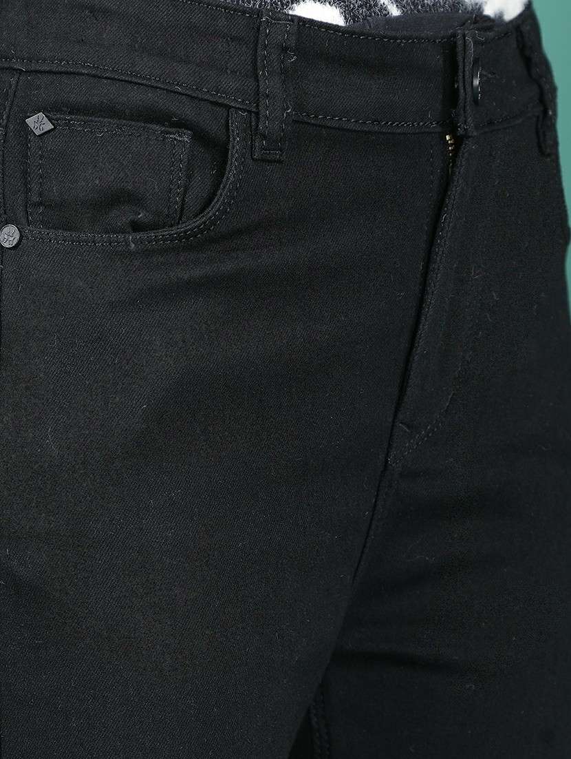 girls solid mid rise slim fit jean - 22102387 -  Standard Image - 6