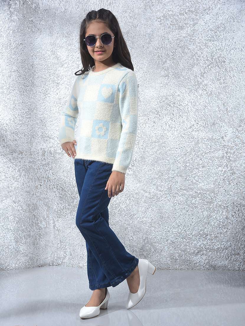 girls self designed long sleeve sweater - 22102398 -  Standard Image - 6