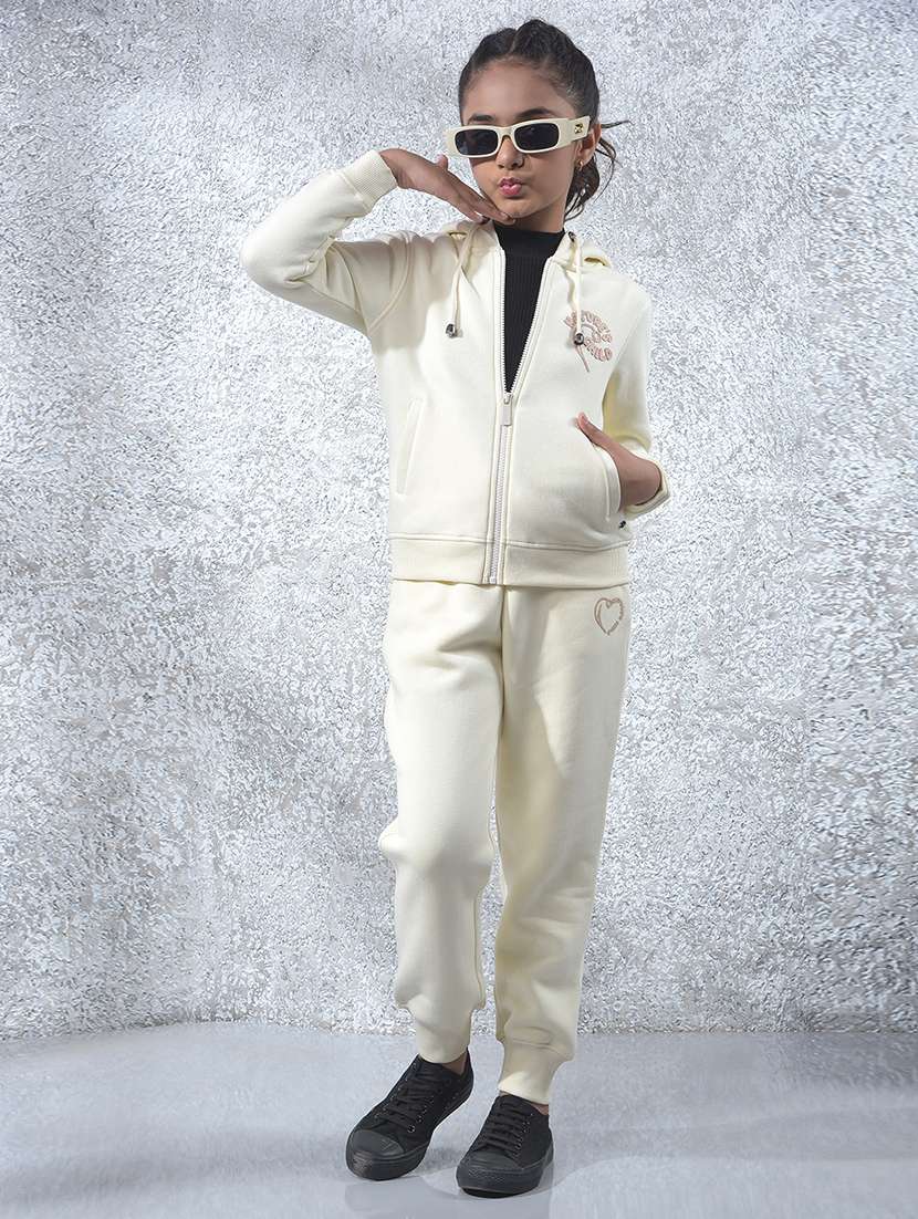 girls solid long sleeve hooded sweatshirt - 22102405 -  Standard Image - 6