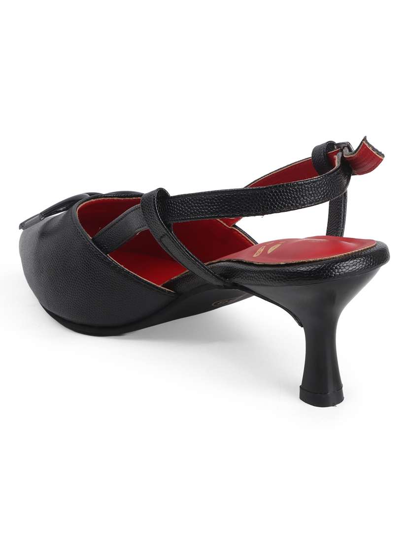 women solid back strap kitten heel  - 22102638 -  Standard Image - 4