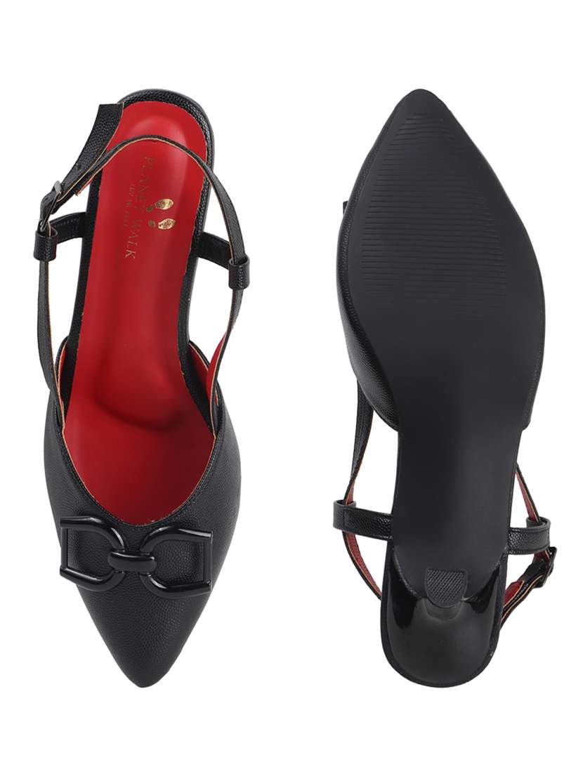 women solid back strap kitten heel  - 22102638 -  Standard Image - 6