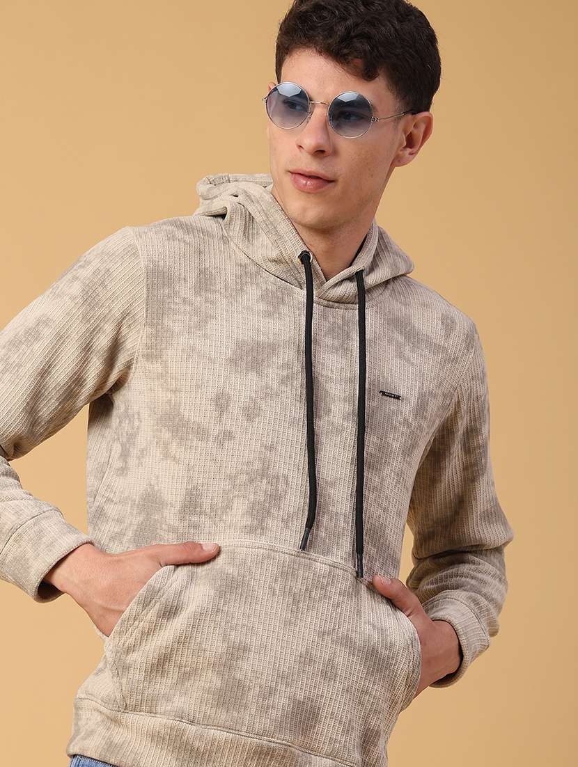 men printed long sleeve regular fit sweatshirt