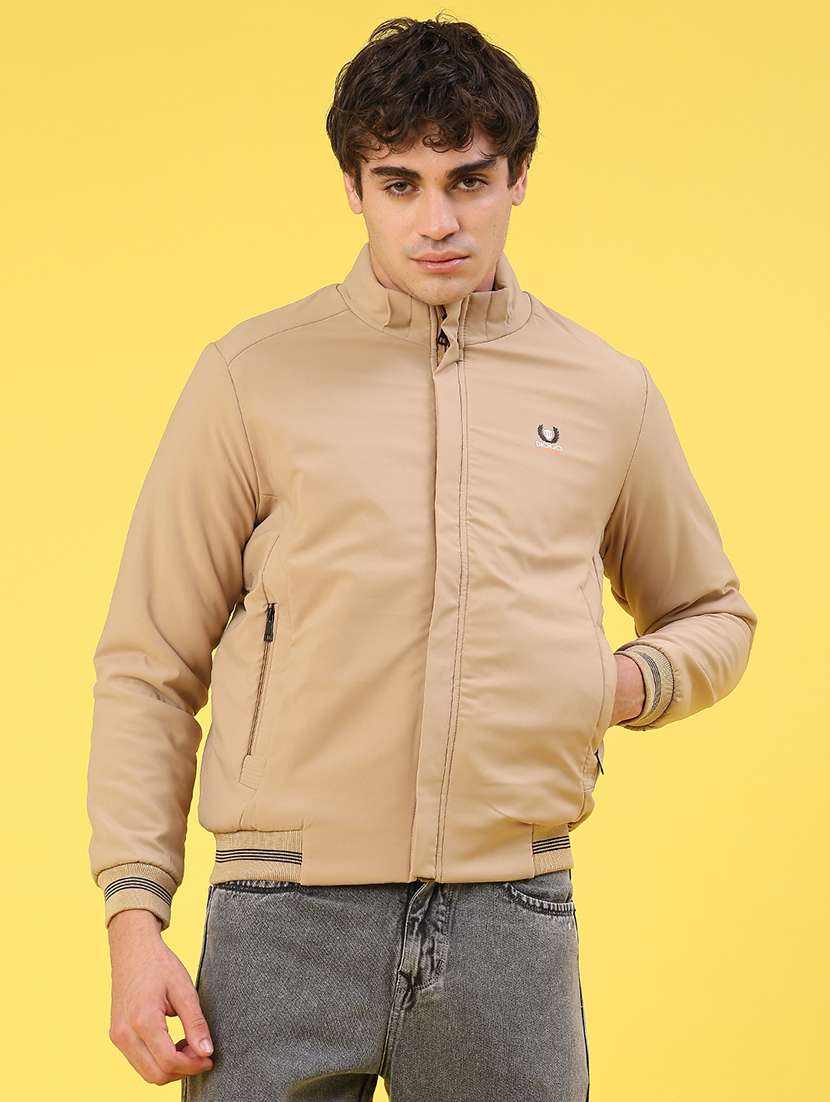 men solid long sleeve puffer jacket - 22102713 -  Standard Image - 1