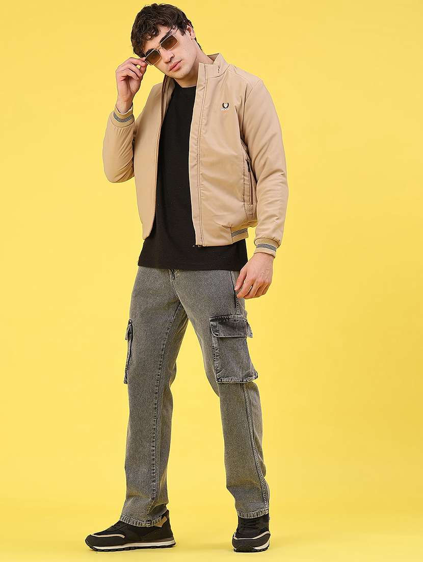 men solid long sleeve puffer jacket - 22102713 -  Standard Image - 4