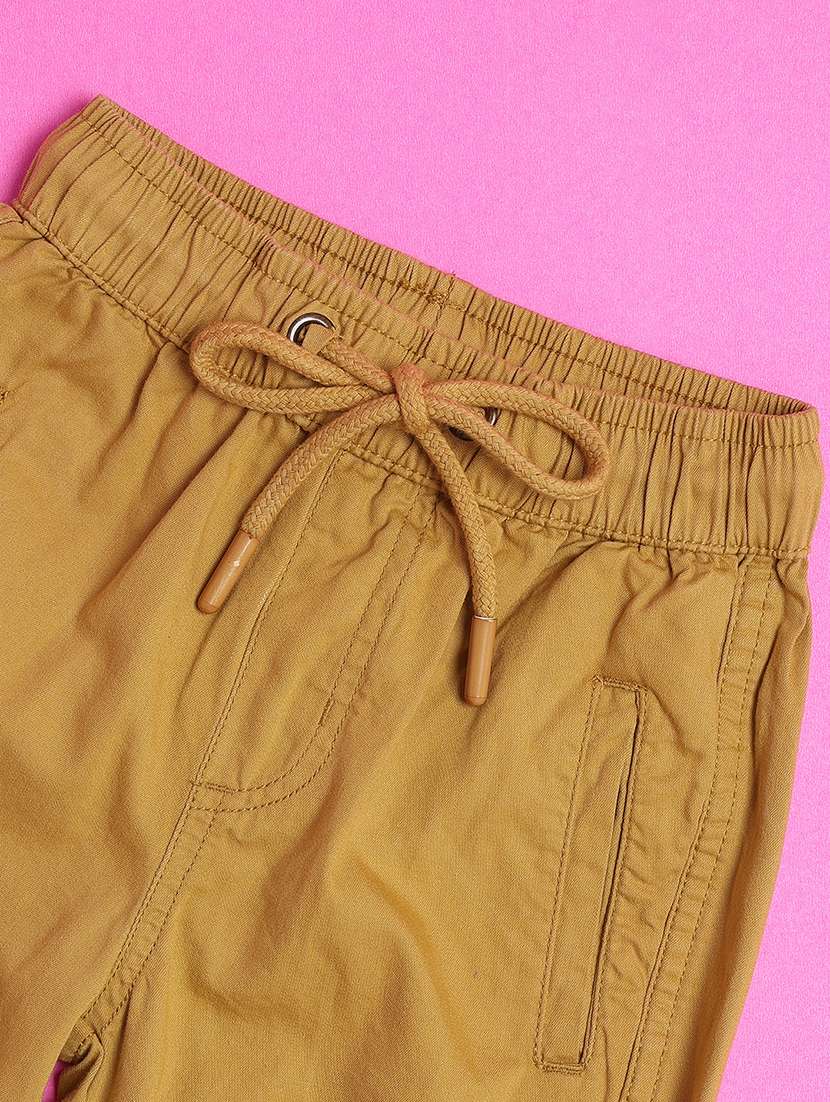 boys solid mid rise regular fit jogger - 22102852 -  Standard Image - 4