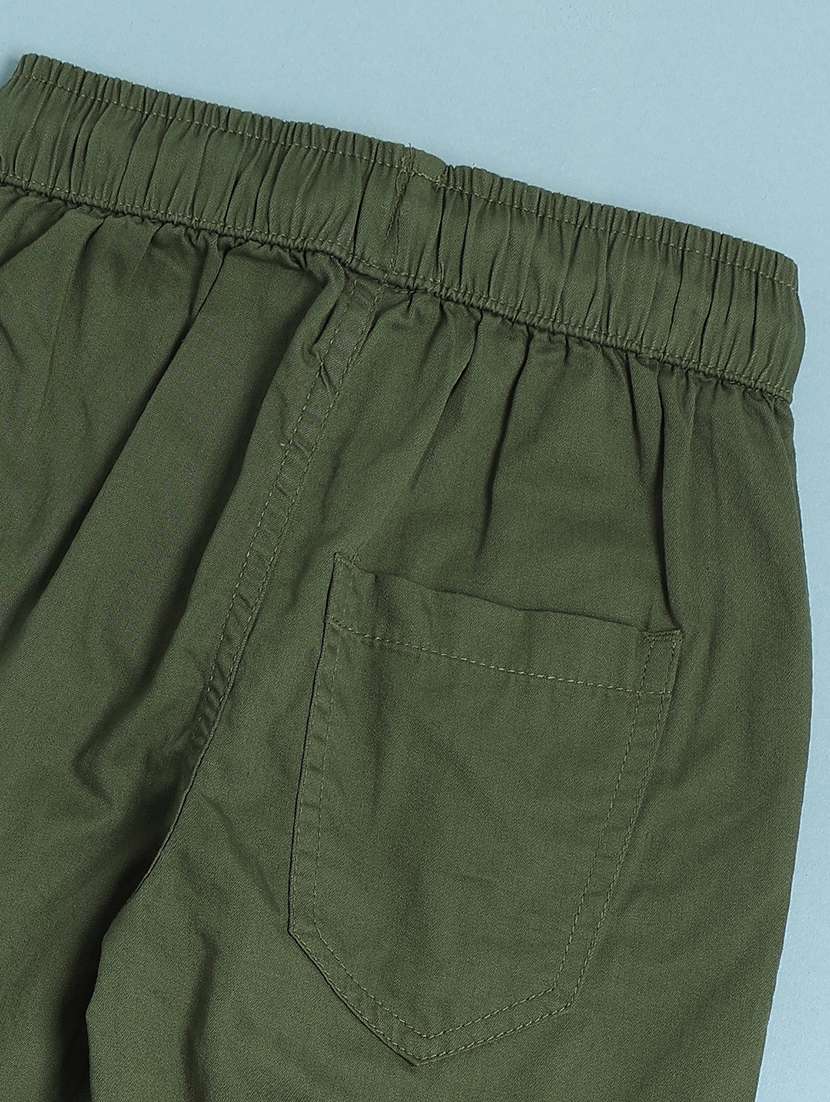 boys solid mid rise jogger - 22102854 -  Standard Image - 4