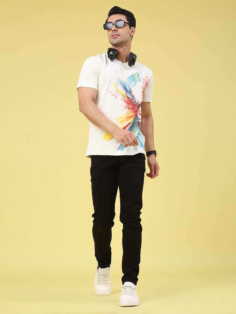 men printed short sleeve regular fit t-shirt - 22102855 -  Standard Image - 4