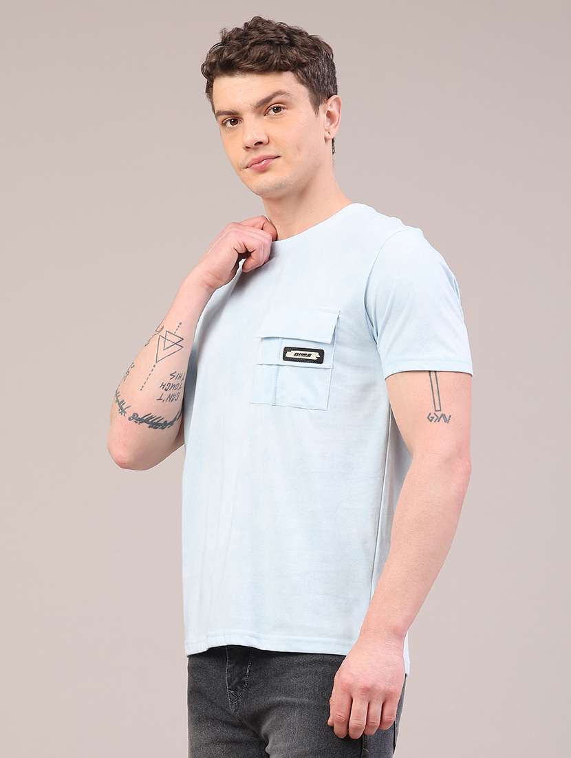 men solid short sleeve regular fit t-shirt - 22102856 -  Standard Image - 1