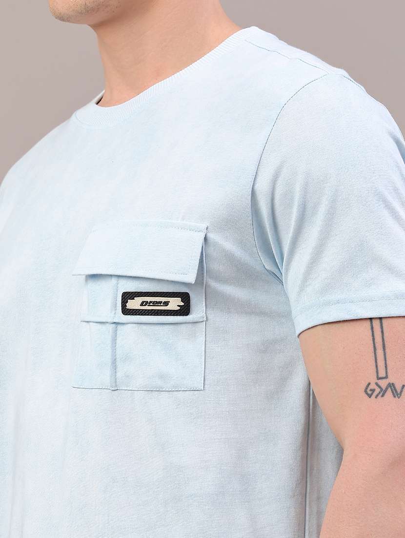 men solid short sleeve regular fit t-shirt - 22102856 -  Standard Image - 4