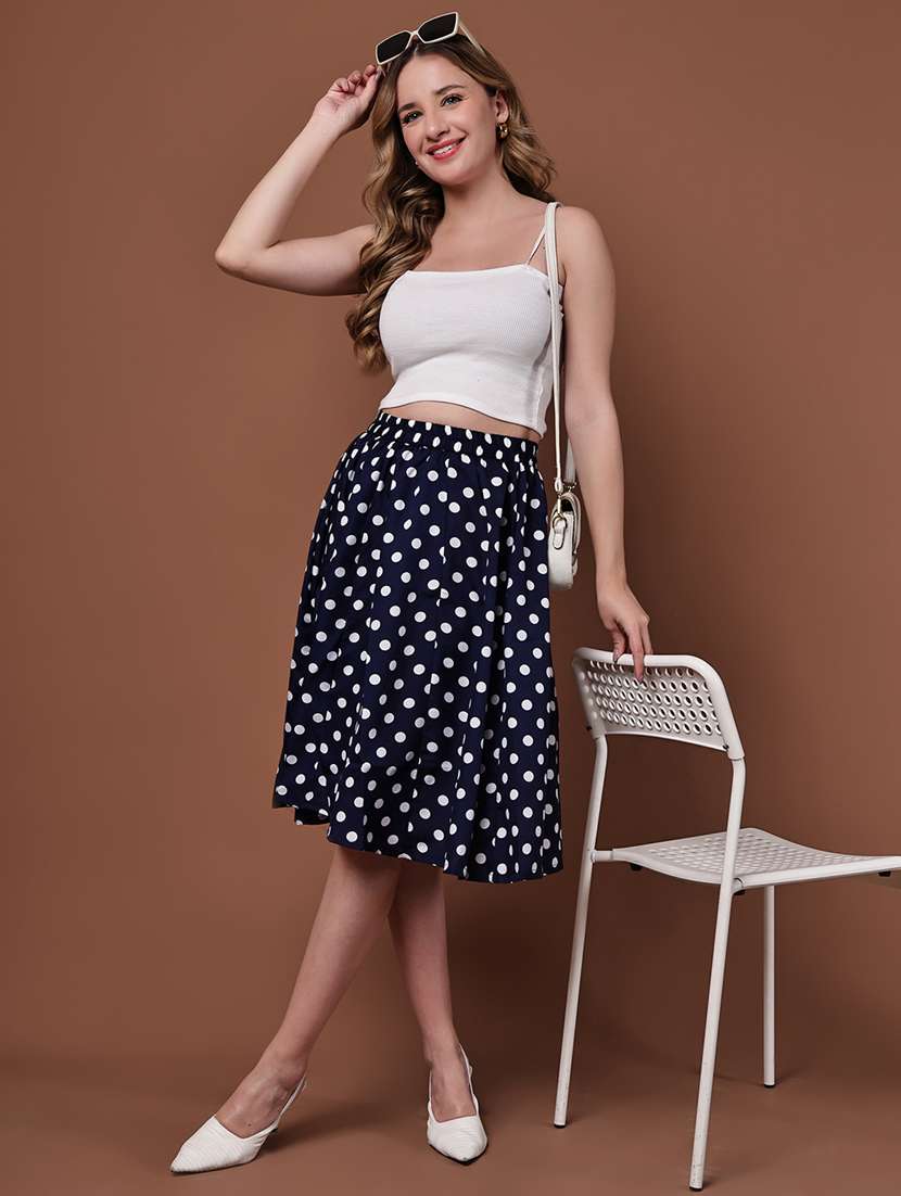 women pack of 2 printed high rise a-line skirt - 22102998 -  Standard Image - 4