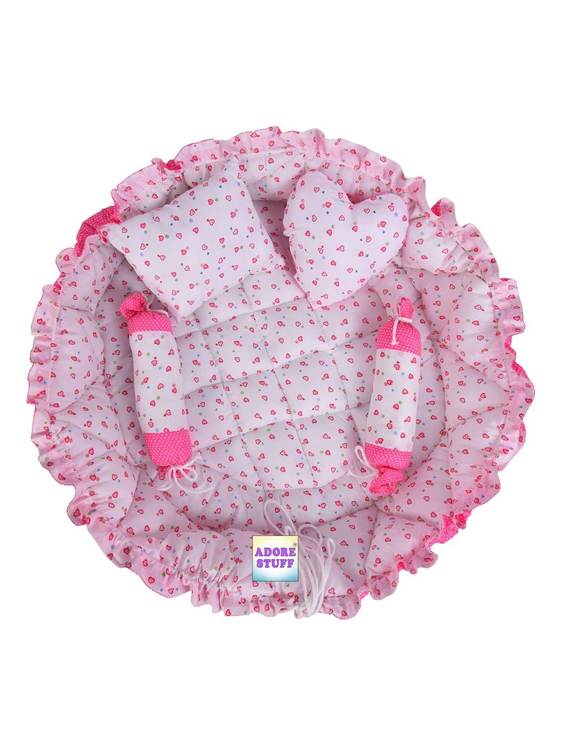 new born cotton printed baby bedding set - 22103166 -  Standard Image - 1