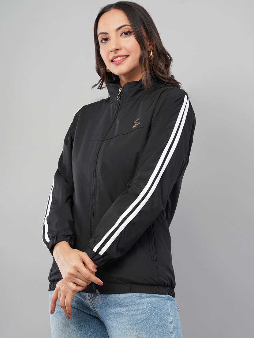 women tapered long sleeve regular jacket - 22103499 -  Standard Image - 1