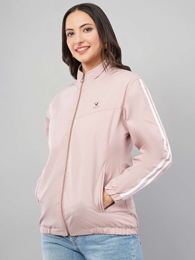 women tapered long sleeve regular jacket - 22103501 -  Standard Image - 1