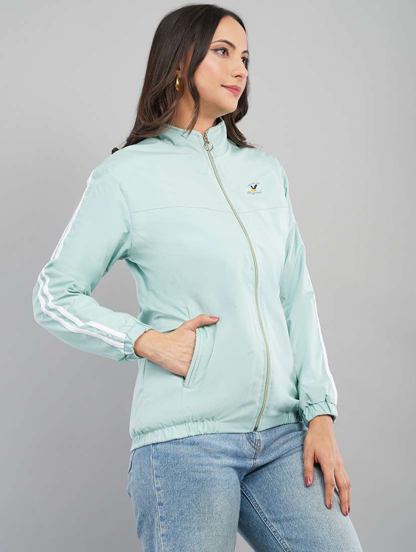women tapered long sleeve regular jacket - 22103502 -  Standard Image - 1