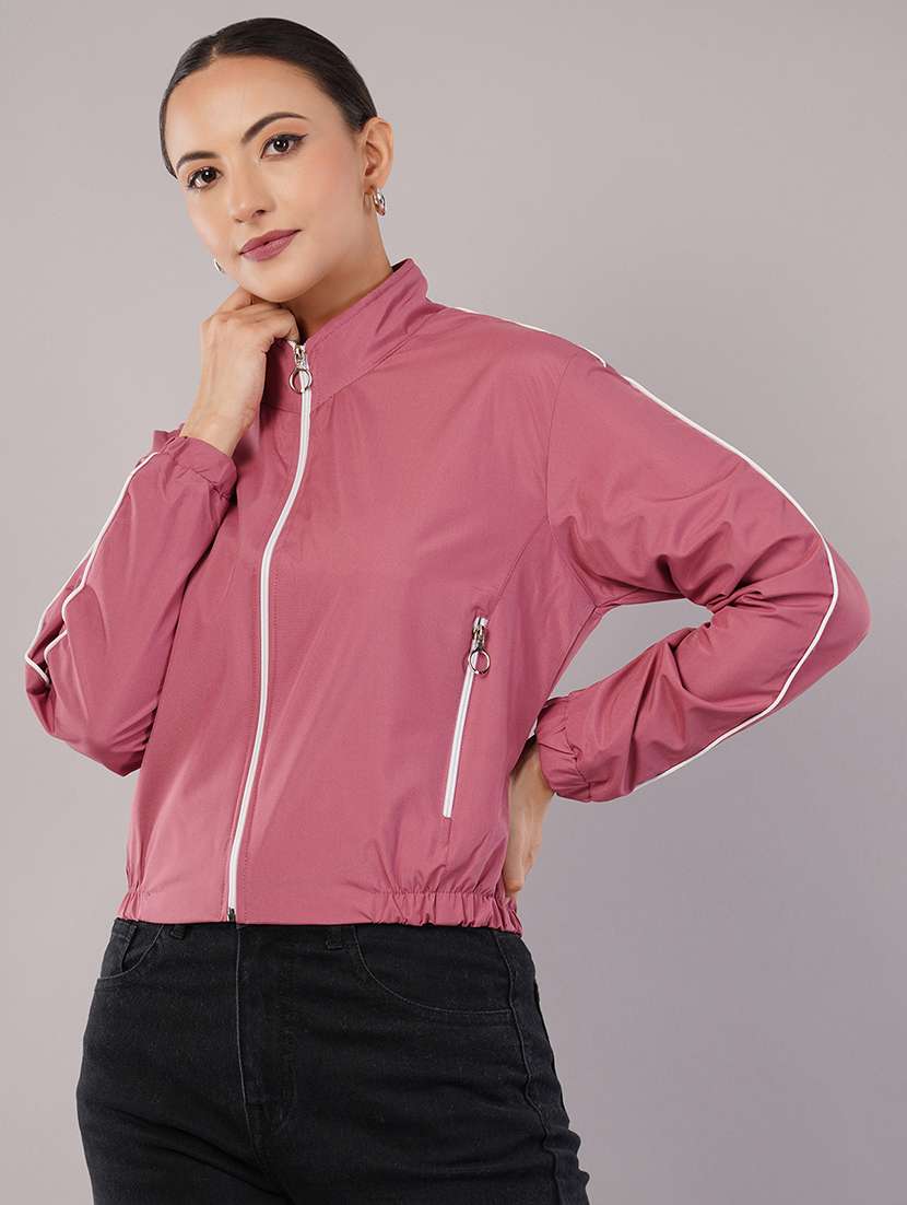 women tapered long sleeve regular jacket - 22103505 -  Standard Image - 1