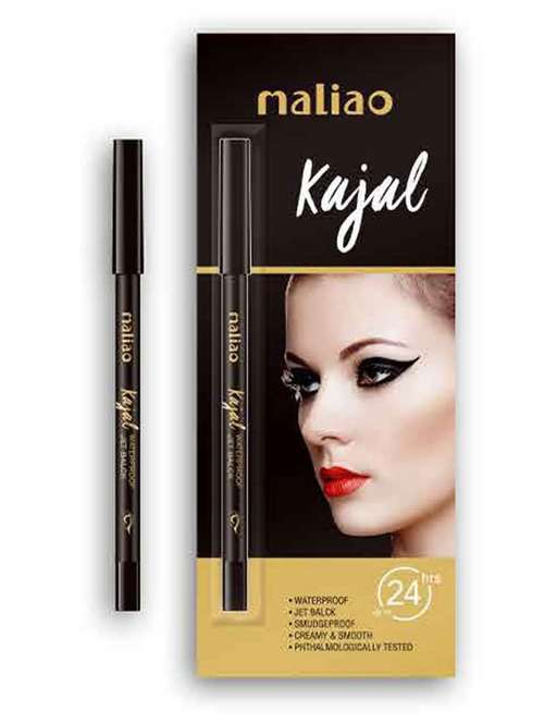 maliao 24hrs stay waterproof smudge proof black kajal m122 - 1.20 g - 22105364 - Standard Image - 0