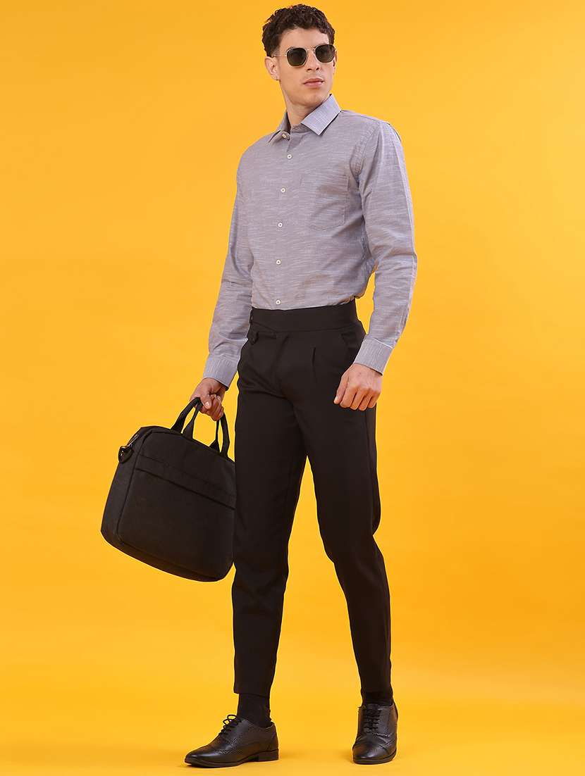 men solid long sleeve regualr fit formal shirt - 22105372 -  Standard Image - 4