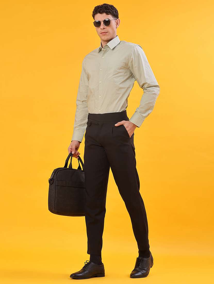 men solid long sleeve regualr fit formal shirt - 22105373 -  Standard Image - 4