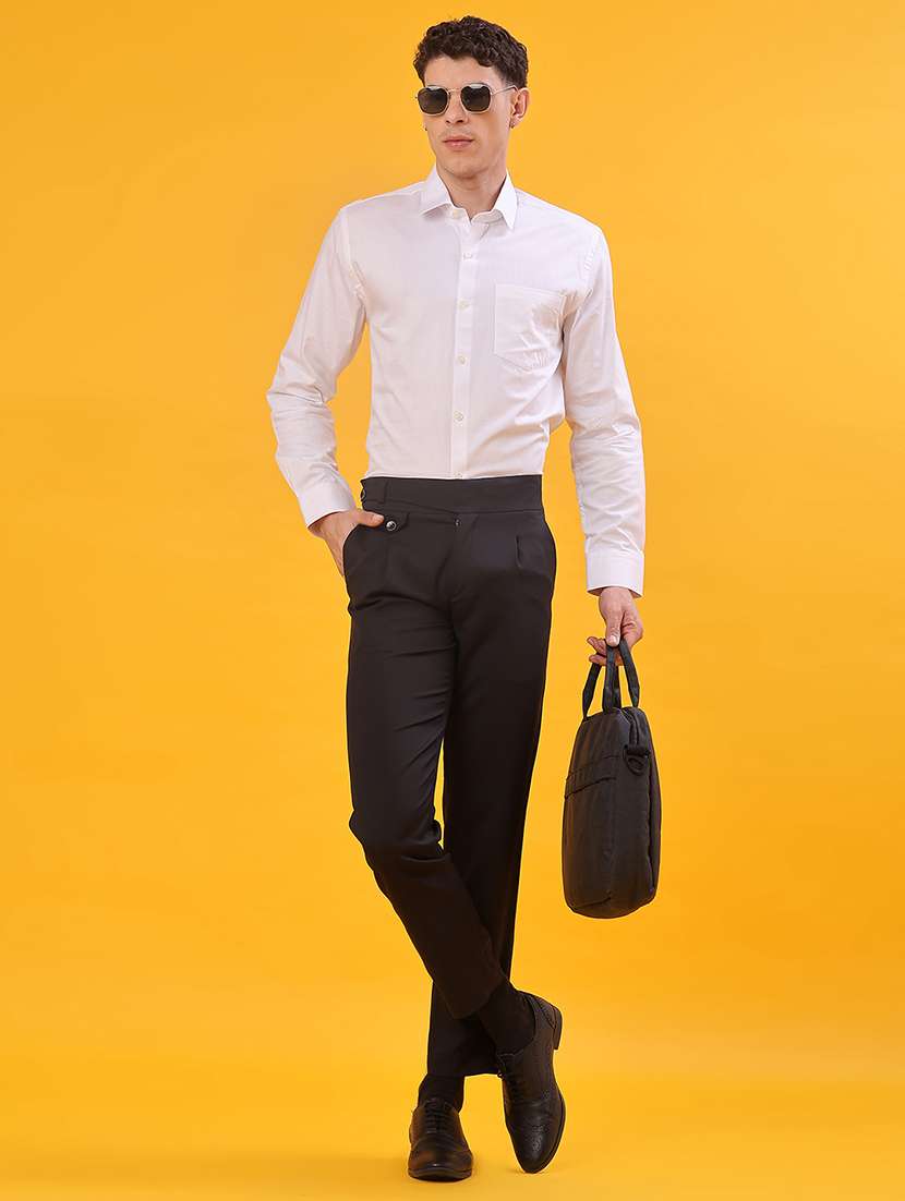 men solid long sleeve regualr fit formal shirt - 22105376 -  Standard Image - 4