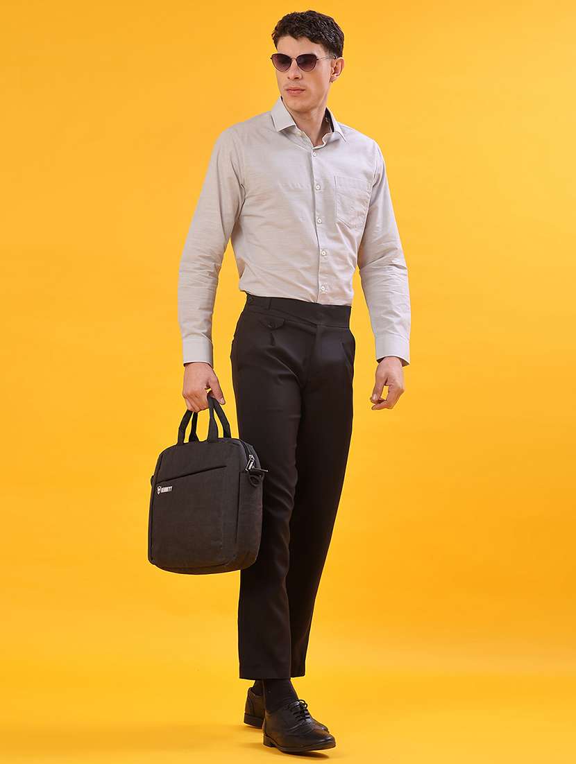 men solid long sleeve regualr fit formal shirt - 22105377 -  Standard Image - 4