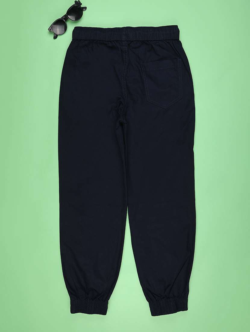 boys solid mid rise jogger - 22105383 -  Standard Image - 1