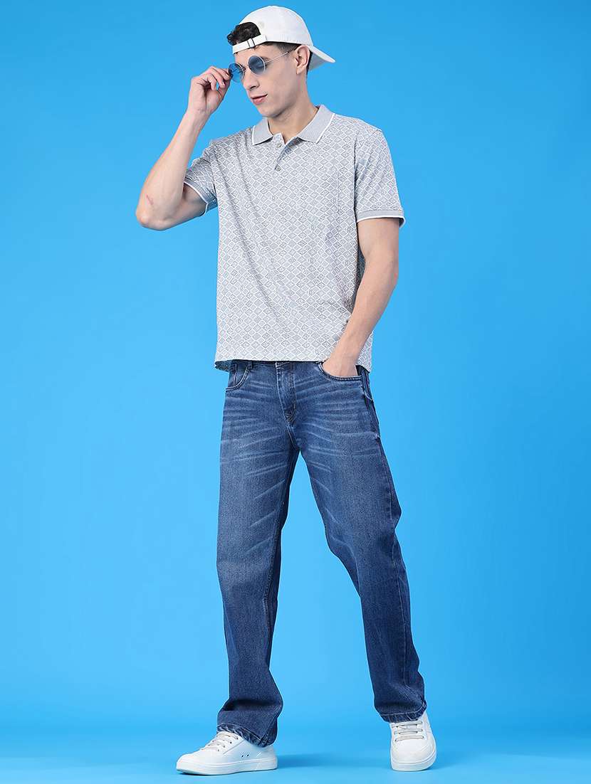 men printed short sleeve regular fit polo t-shirt - 22105409 -  Standard Image - 4