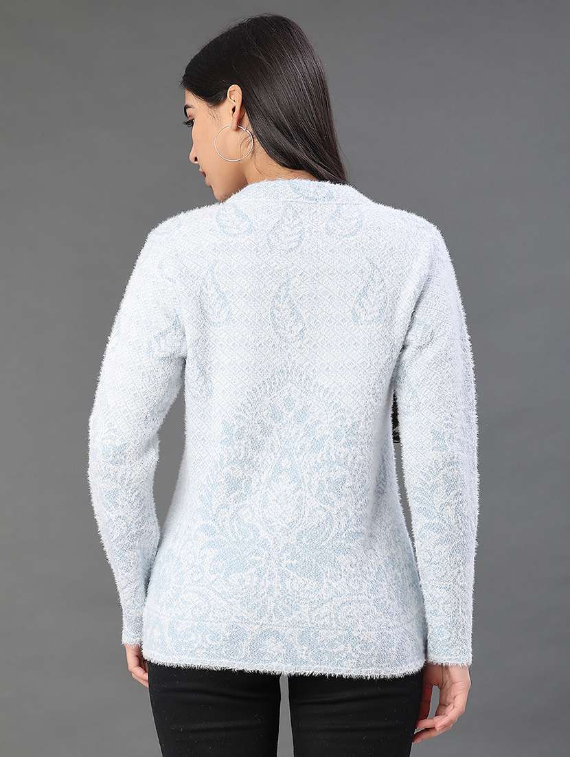 women self design long sleeve cardigan - 22105453 -  Standard Image - 4