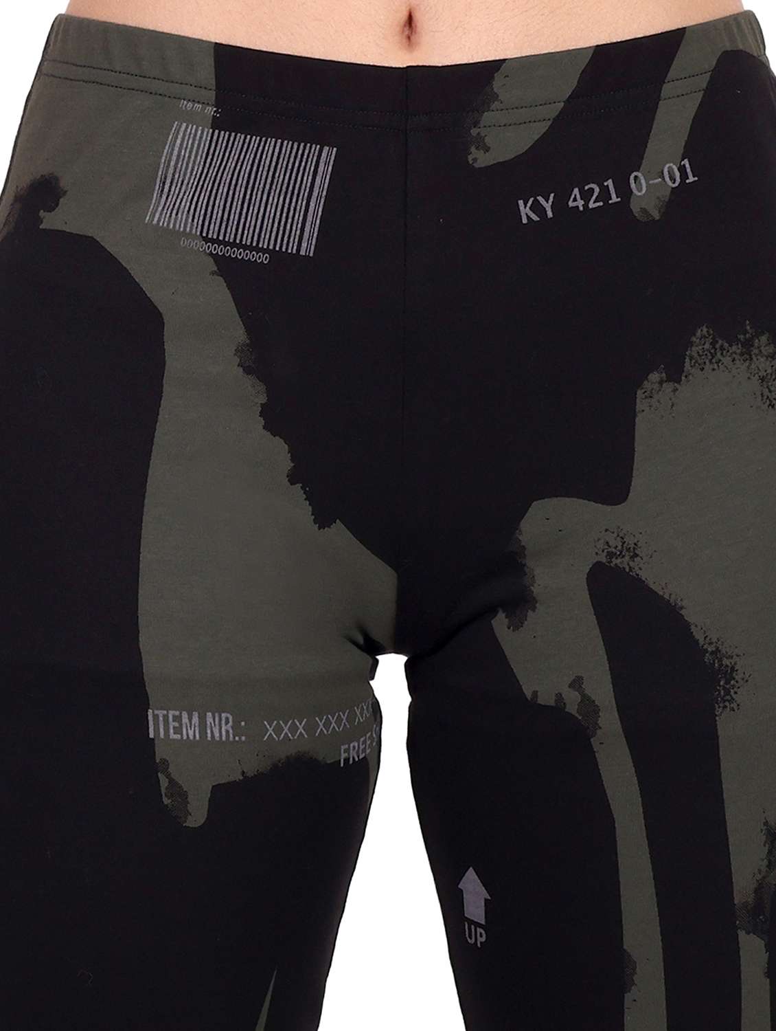 women printed mid rise legging - 22105529 -  Standard Image - 4