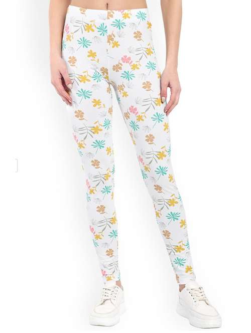 women printed mid rise legging - 22105530 -  Standard Image - 0