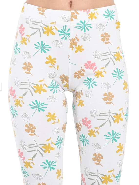 women printed mid rise legging - 22105530 -  Standard Image - 4