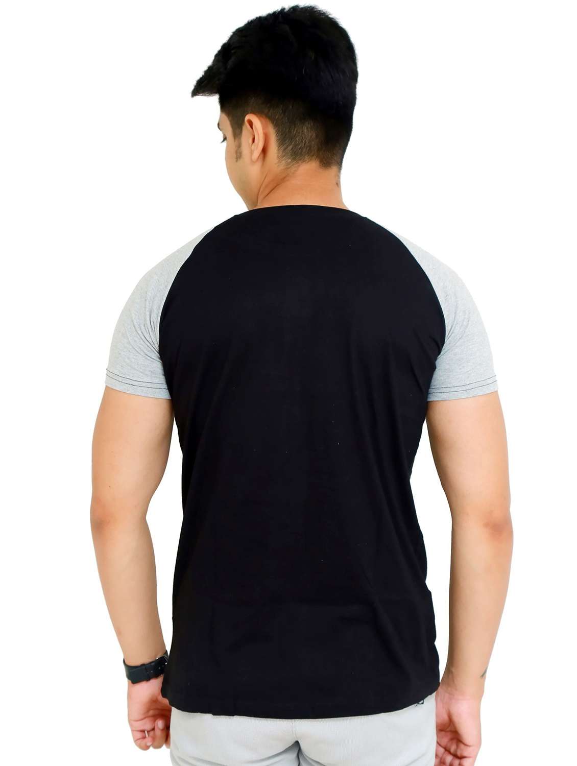 men color block short sleeve regular fit t-shirt - 22105531 - Standard Image - 1