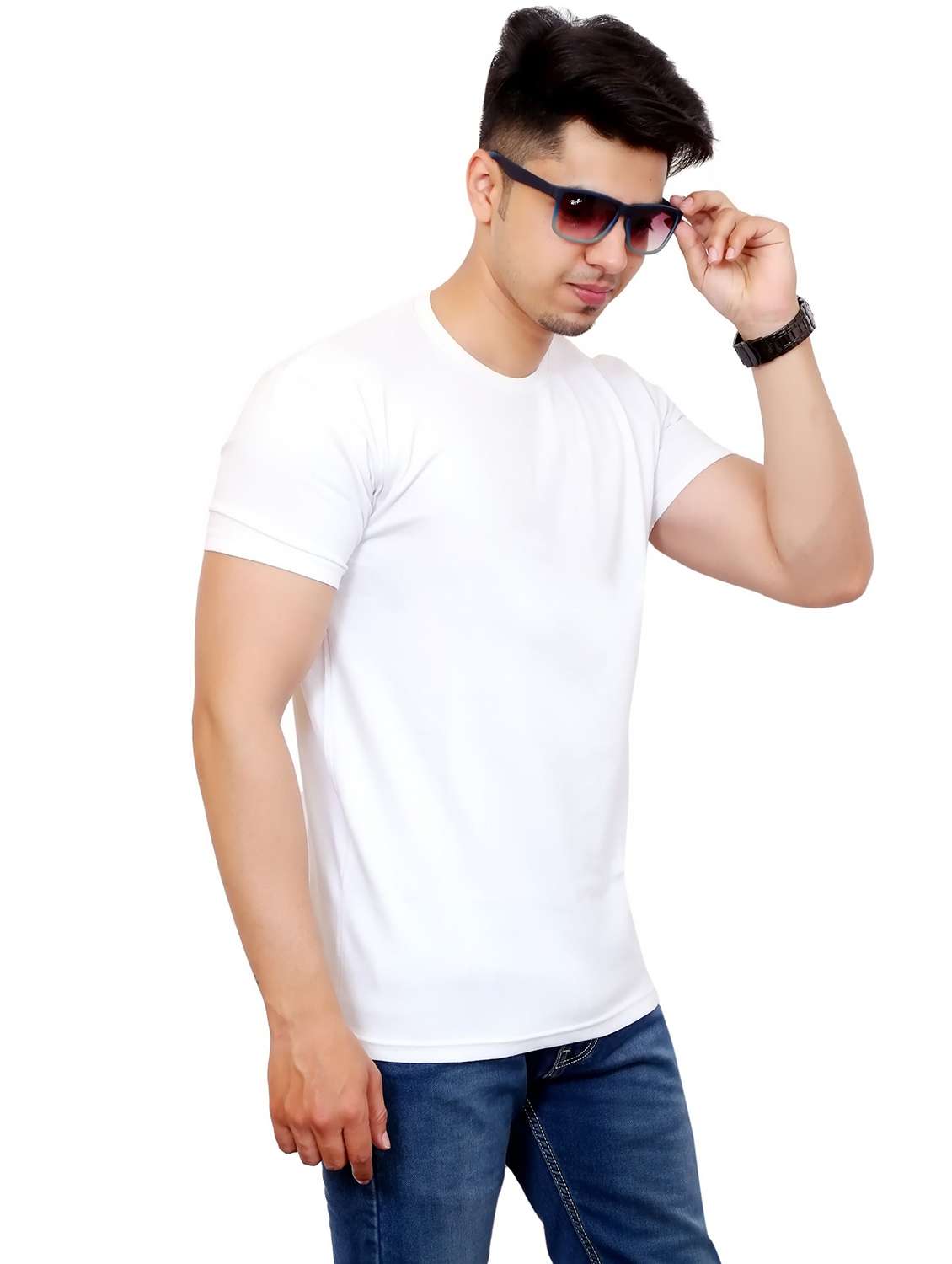 men pack of 2 solid short sleeve t-shirt - 22105568 -  Standard Image - 1