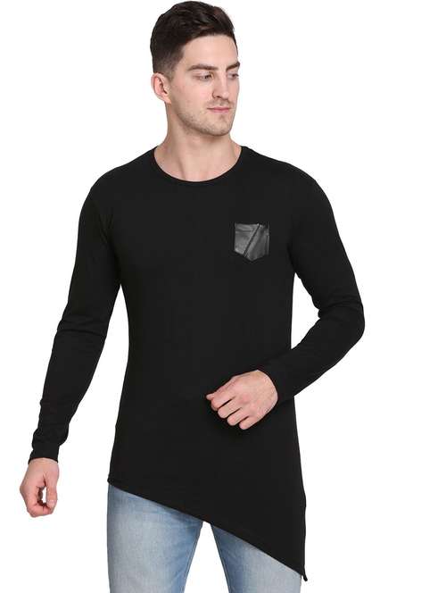 men solid long sleeve regular fit t-shirt - 22105593 -  Standard Image - 0