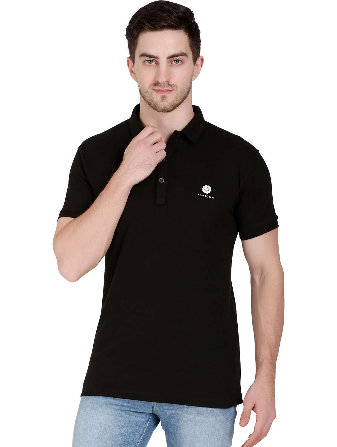 men pack of 2 solid short sleeve polo t-shirt - 22105757 -  Standard Image - 1