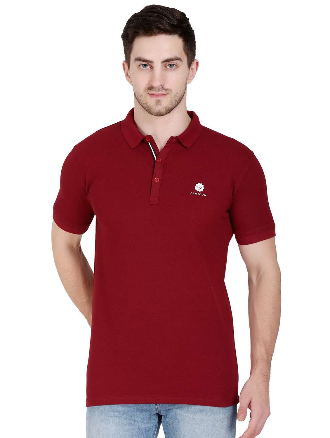 men pack of 2 solid short sleeve polo t-shirt - 22105758 -  Standard Image - 1