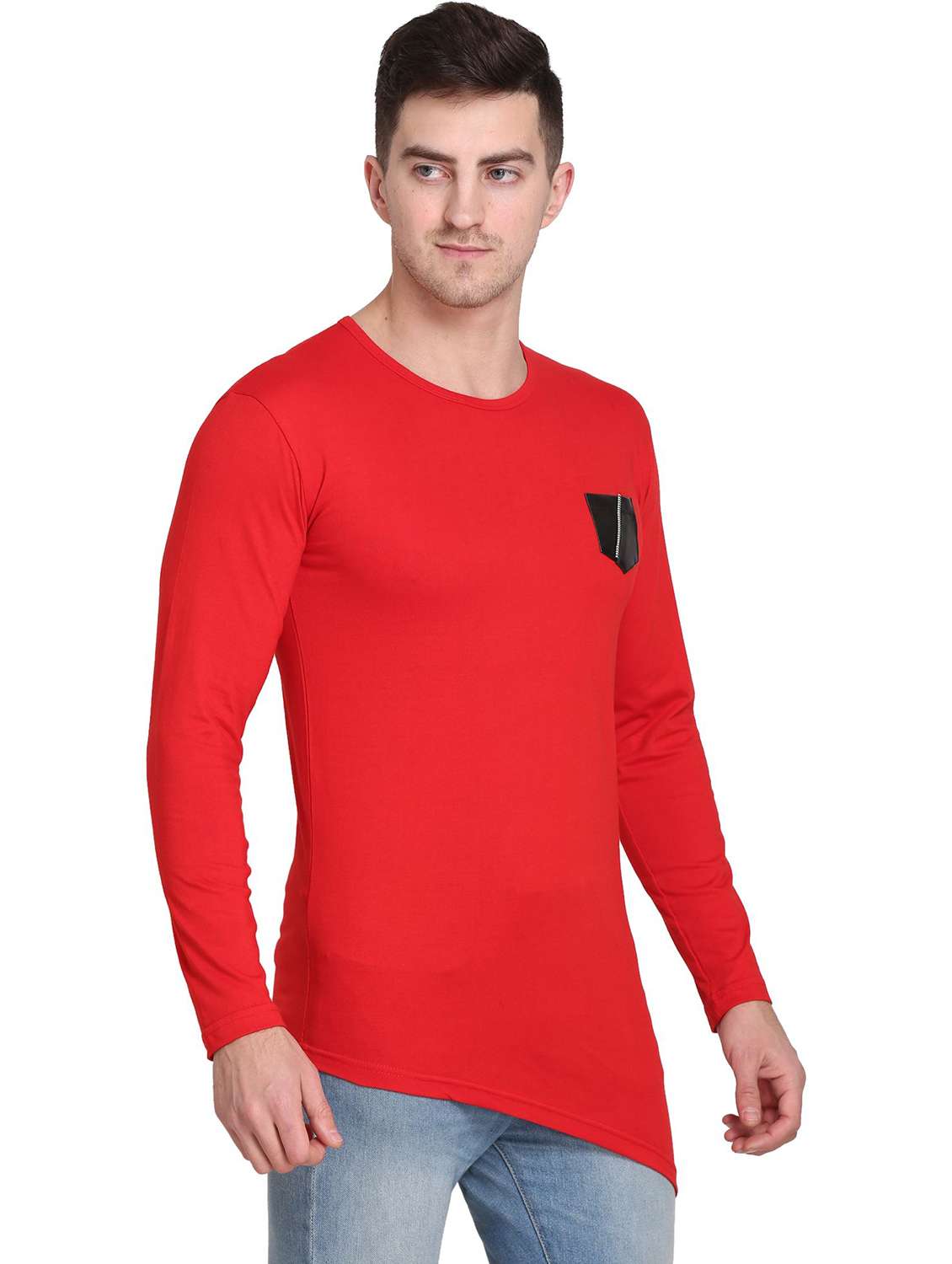 men pack of 2 solid long sleeve t-shirt - 22105761 -  Standard Image - 1