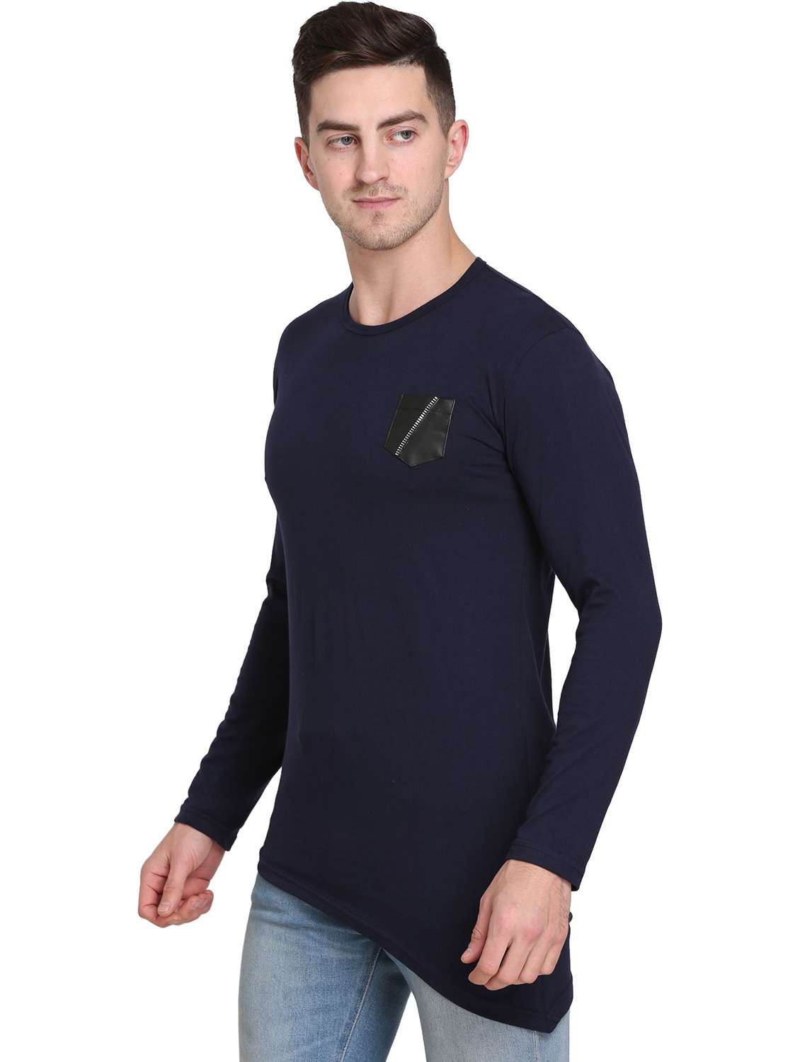 men pack of 2 solid long sleeve t-shirt - 22105768 - Standard Image - 1
