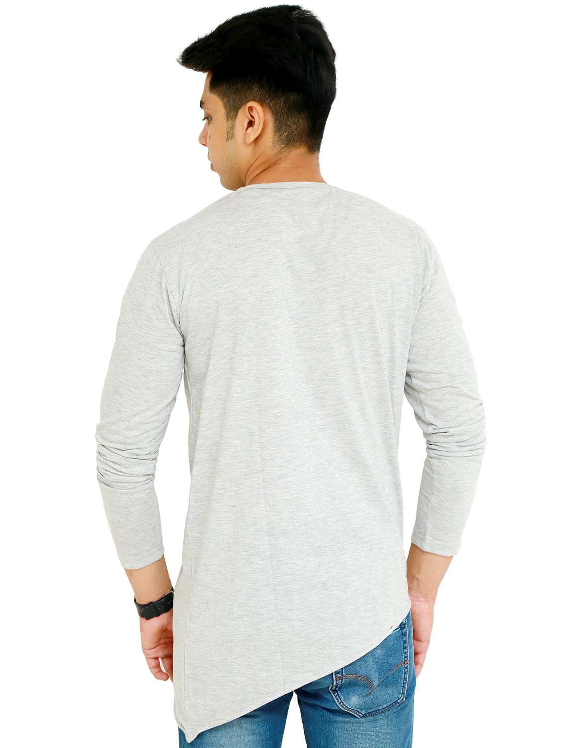men pack of 2 solid long sleeve t-shirt - 22105775 - Standard Image - 1